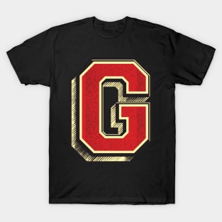 Gorgeous Letter G ✪ Vintage Retro Type attractive Gift Idea For your loved ones T-Shirt